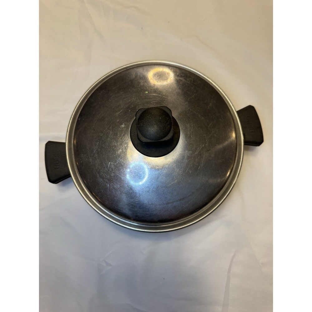 Rena Ware 7.25 in. 3 Ply 18-8 Stainless Skillet Pan & Lid w/ Handles USA 7-1/4”